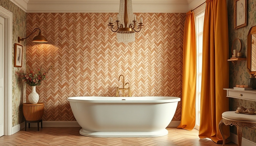 Elegant bathroom with vintage tub and modern accents.