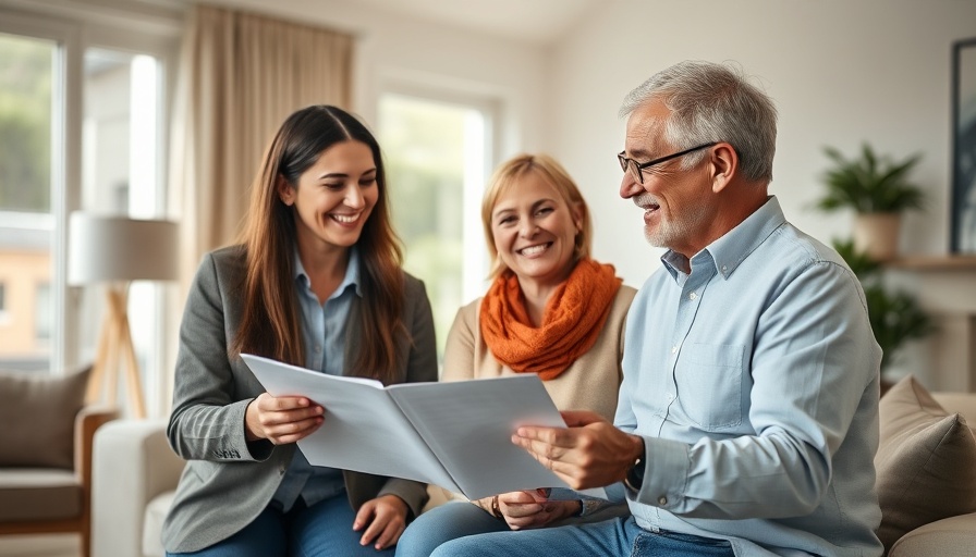 Friendly consultation about preparing home for sale in a modern living room.
