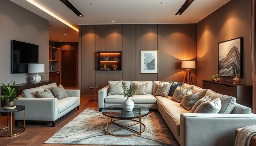 Elegant living room setup to get your home ready to sell.