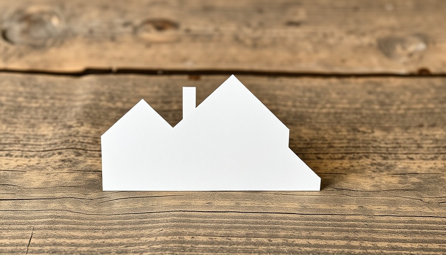 Existing-Home Sales decline graph on wooden background