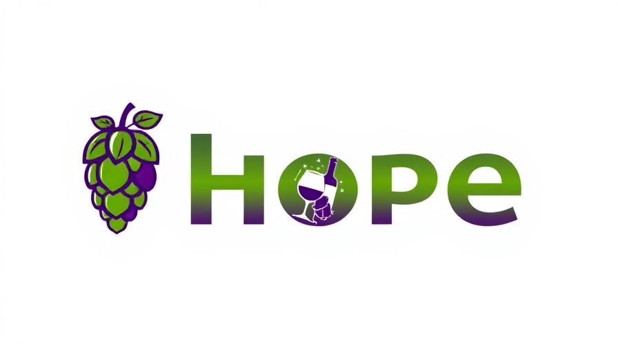 Colorful hop and vine logo for Mardi Gras celebration in Davidson.