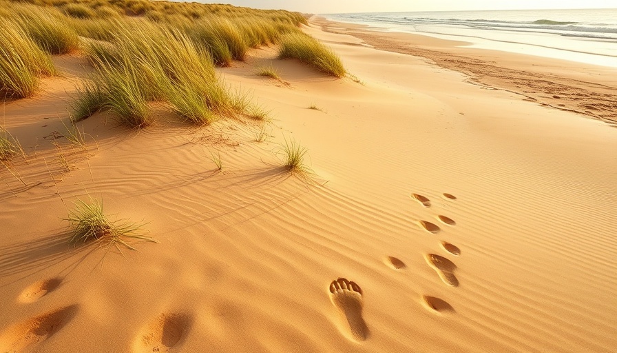 Carolina beaches to visit this summer, featuring sandy dunes and grass.