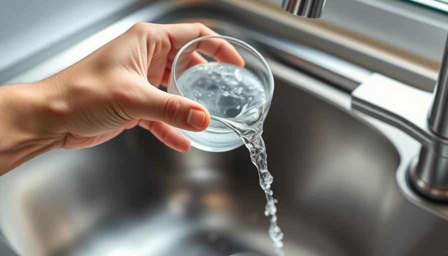 Hand pouring water from glass into sink, illustrating opposition to fluoride in drinking water.