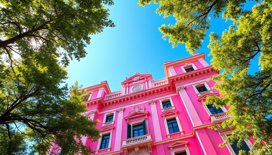 Julian Schnabel Palazzo Chupi events space, vibrant facade.