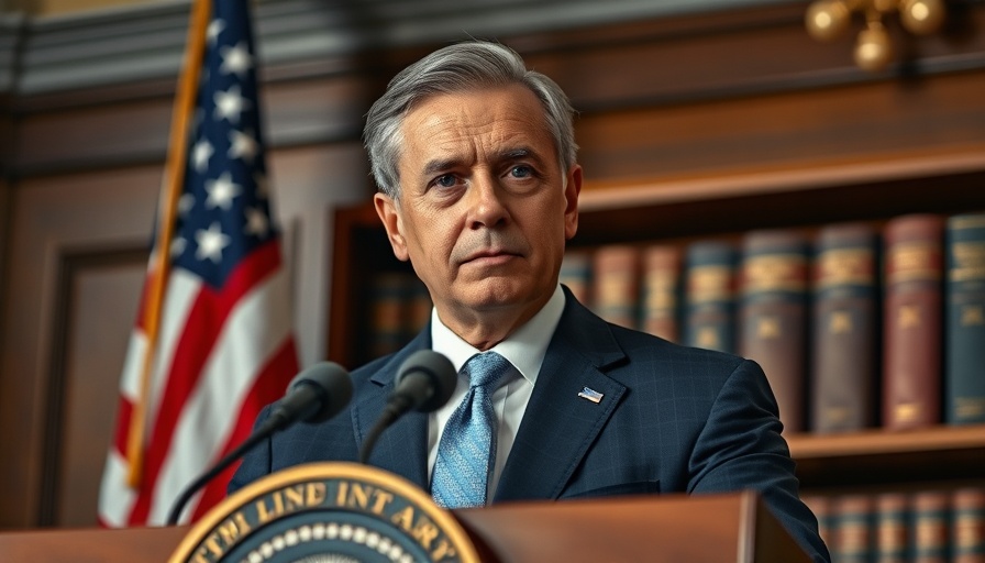 Political figure discussing Trump tariffs on Canada and Mexico.