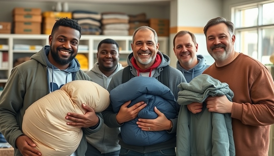 Community support for California Wildfire Victims with donated essentials.