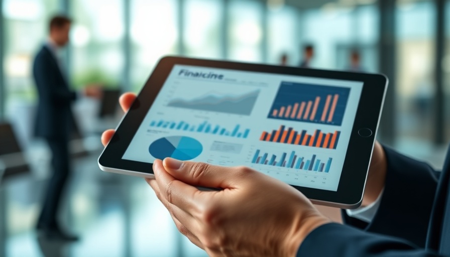 Hands reviewing charts on a tablet, related to U.S. tariffs on foreign imports.