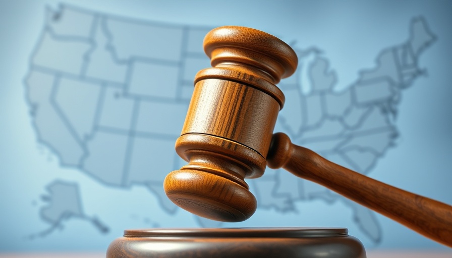 North Carolina Public Records Law representation with gavel and US map.