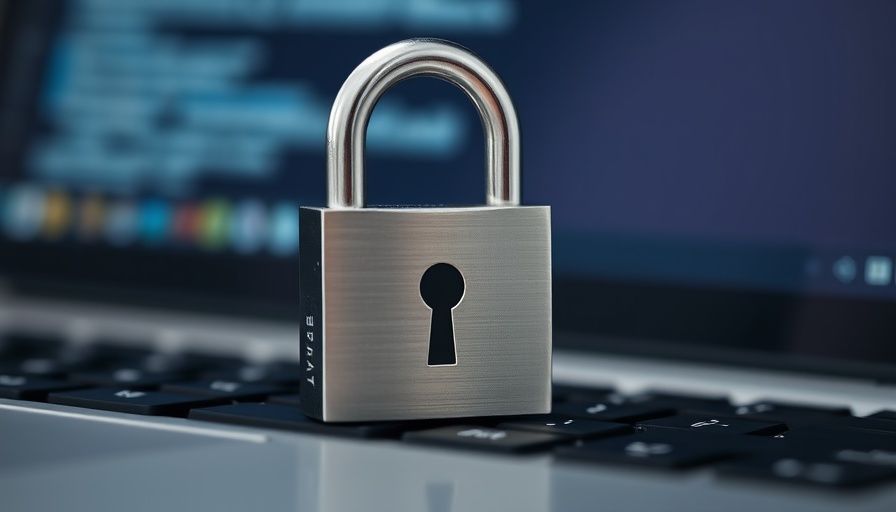 Padlock on laptop symbolizing employee data compliance regulations.