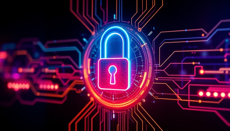 Futuristic digital lock hologram representing New York cybersecurity regulations.