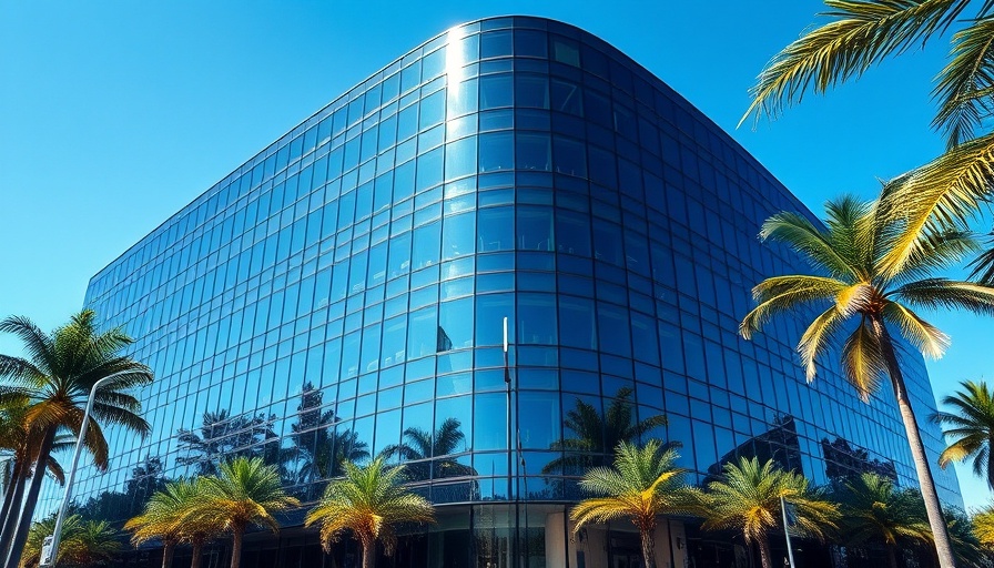 Marvell glass building reflecting sky - Marvell stock and AI investors