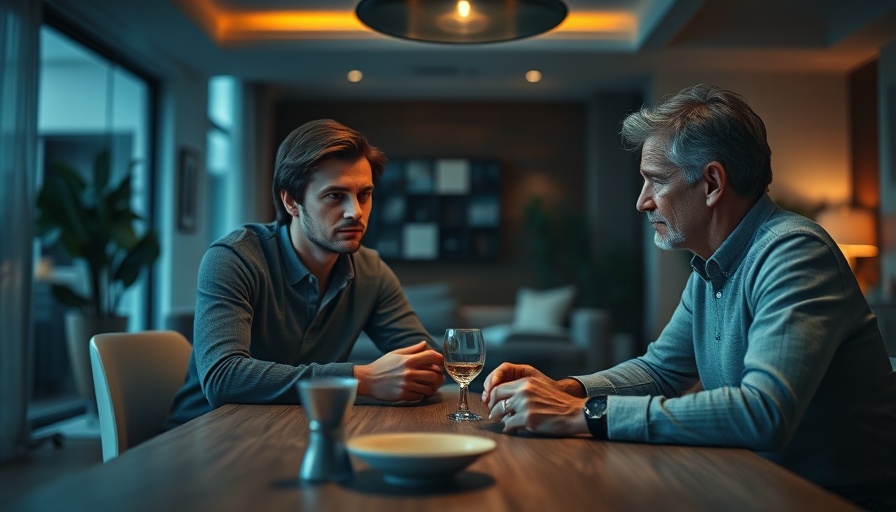Couple discussing property division in serious atmosphere