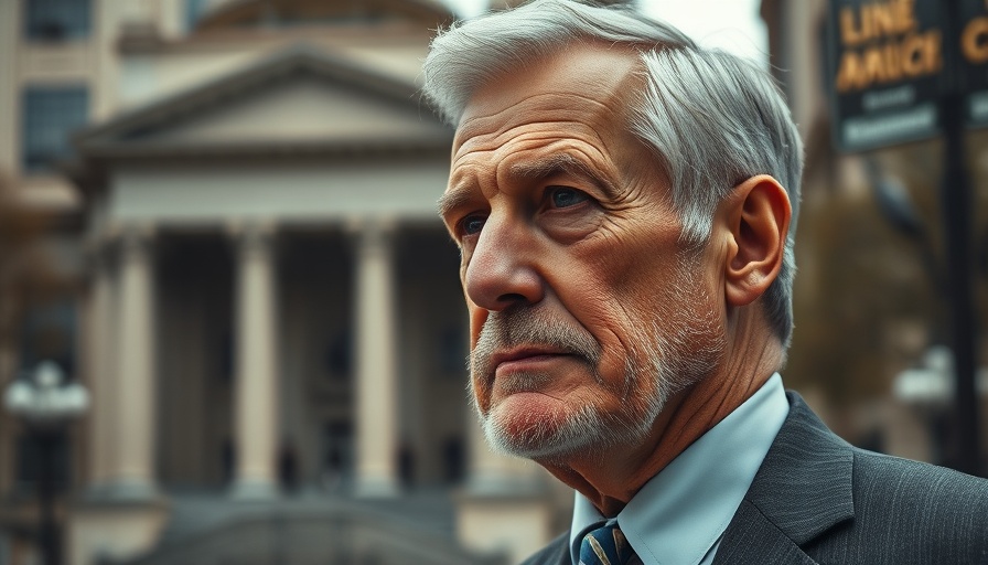 Thoughtful older man in front of government building, CFPB Importance in Banking