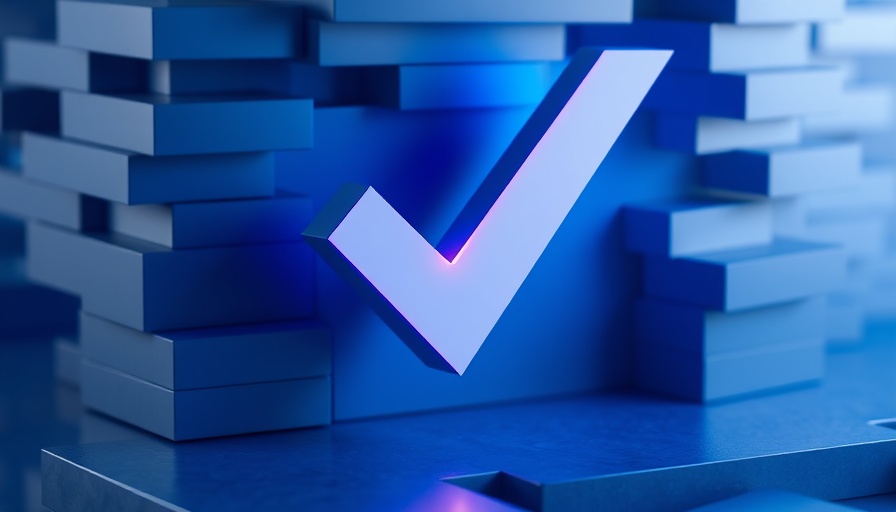 Abstract check mark design symbolizing leadership to-do list for business growth.