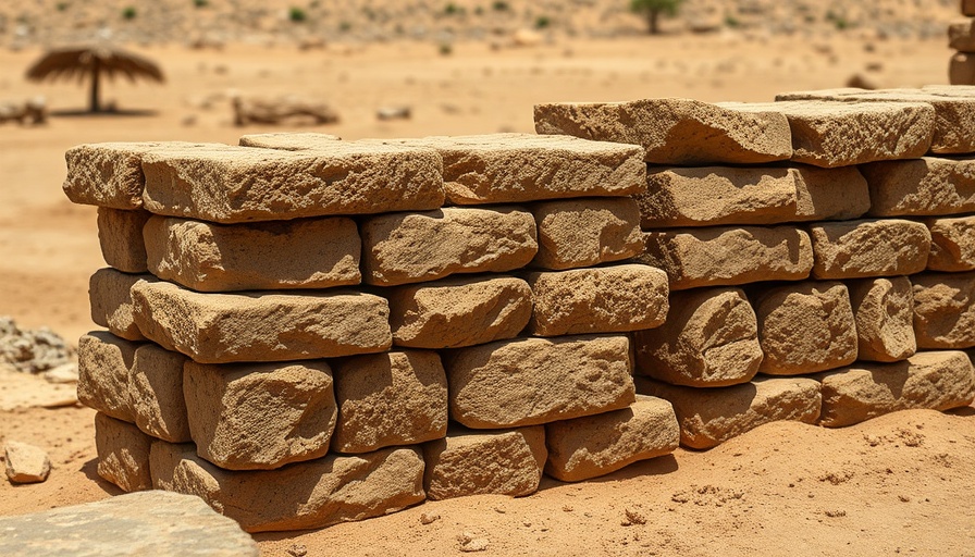 Mud bricks in ancient Mesopotamia revealing industrial revolution