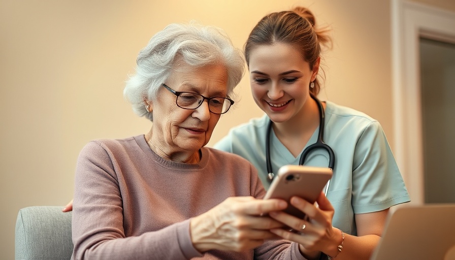 Need for Long-Term Care discussion with elderly woman and nurse.