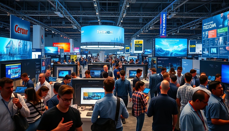 European telecom consolidation showcased at a vibrant exhibition.