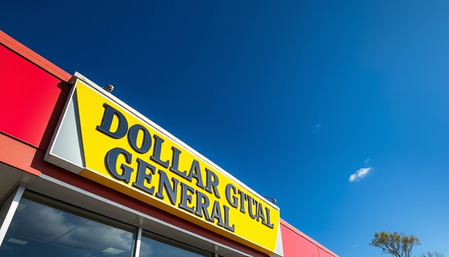 Dollar General store sign reflecting closures in 2025 context.