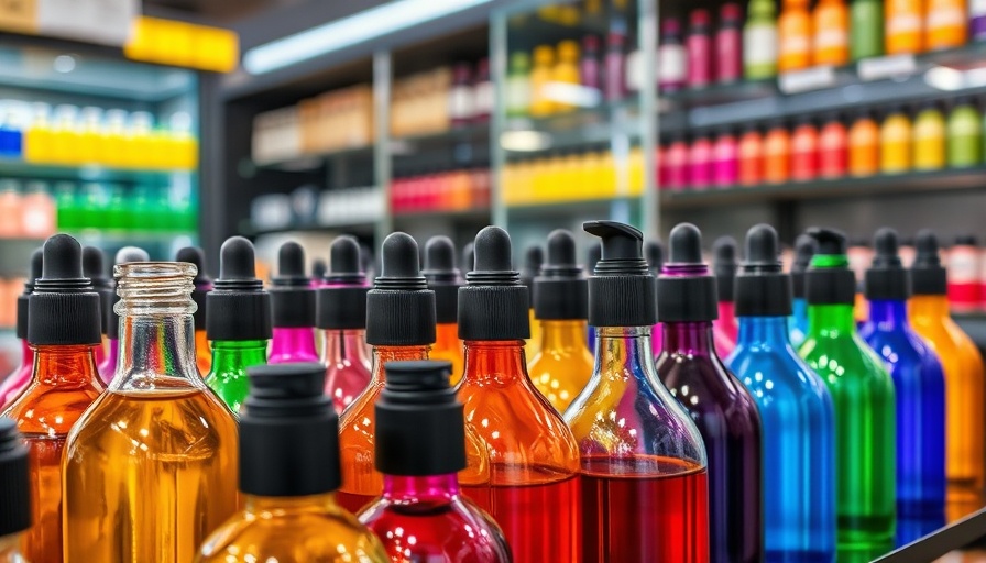 Aromatic oil bottles displayed in a shop highlighting scented products.