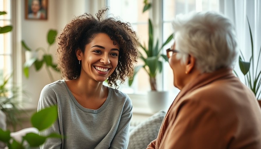Genuine person traits: woman warmly engaging with another in a cozy room.
