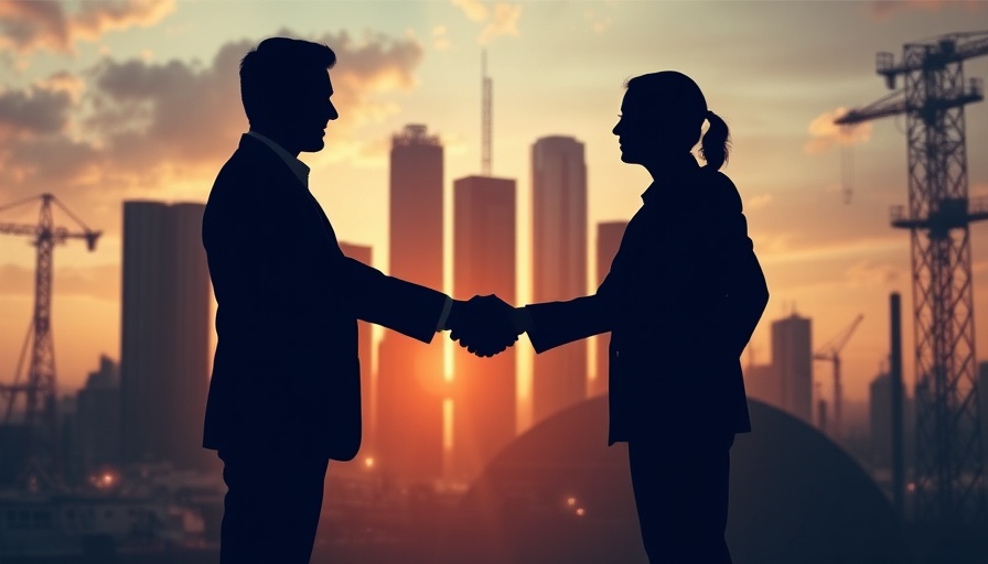 Silhouetted business handshake with city backdrop reflecting ProAssurance acquisition impact on homeowners.