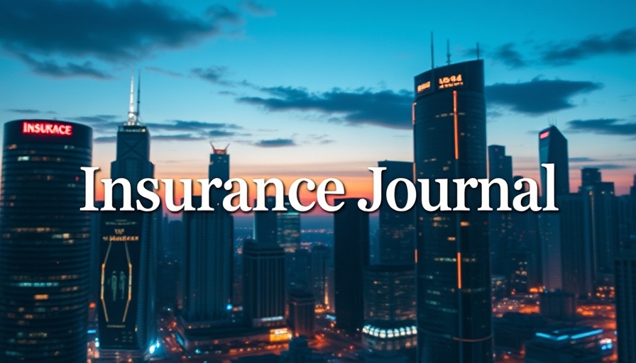 Futuristic cityscape with Insurance Journal overlay, Texas Hydrogen Sulfide Release