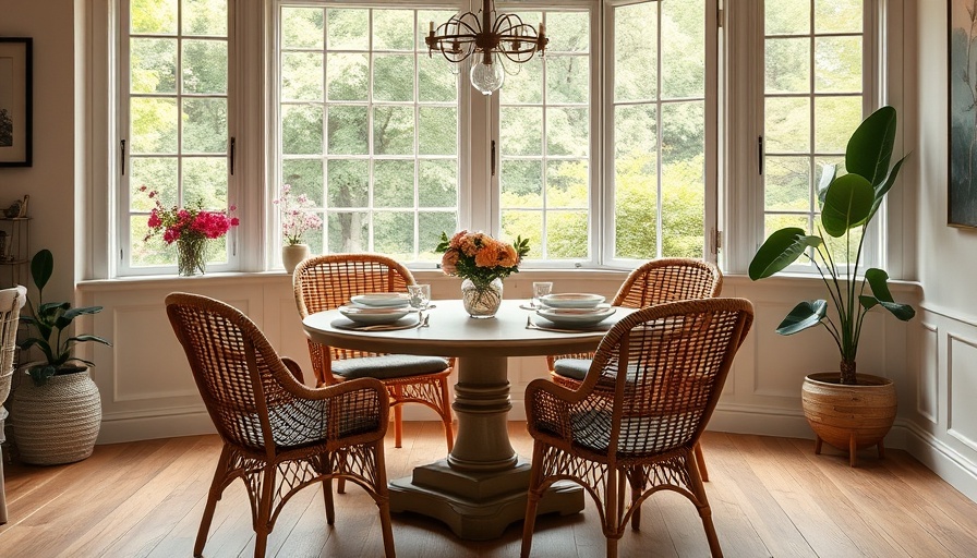 Charming dining space for the ultimate everything space setup.