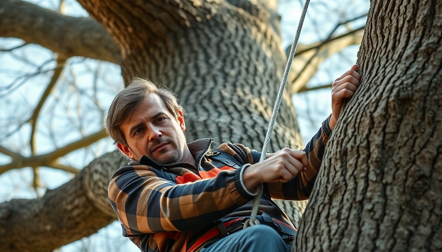 Rope Tricks for Tree Climbers: Skilled climber performing rope techniques.