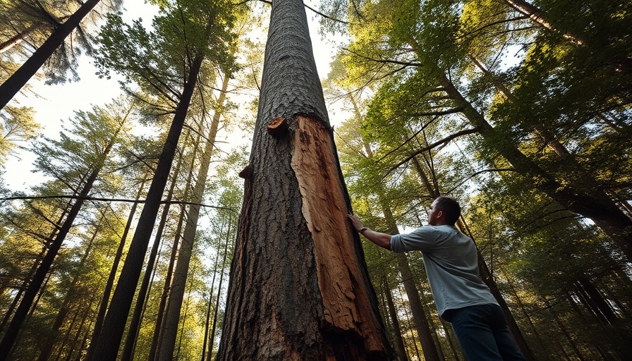 Tree removal techniques in a forest setting.