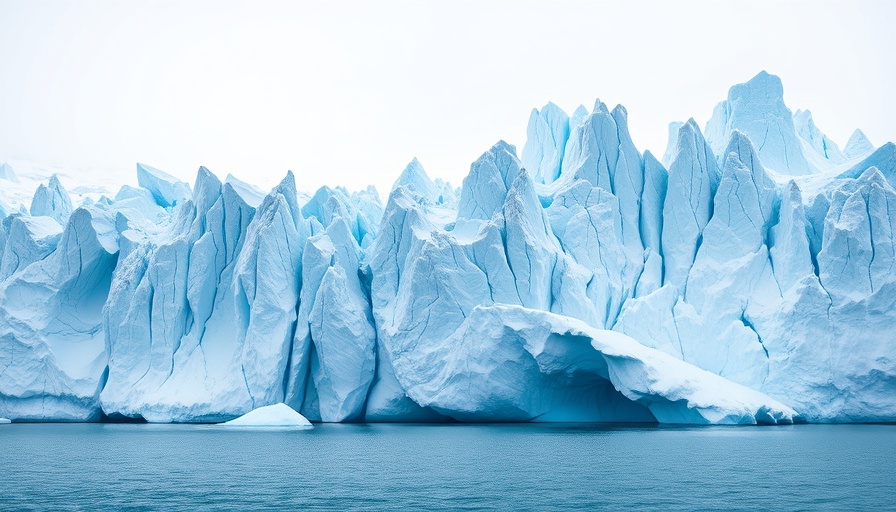 Majestic glacier formation for World Water Day observance.