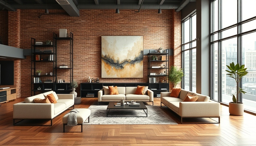 Modern SoHo loft interior with elegant decor and large windows for sale.