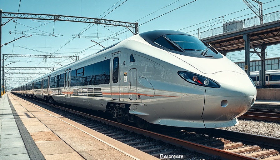 Modern TGV train at station, symbolizing speed and efficiency.