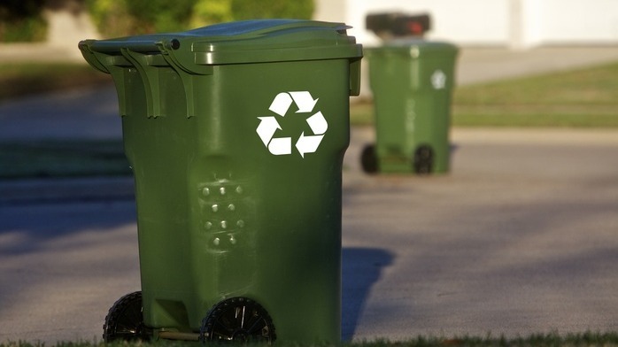 trash bins