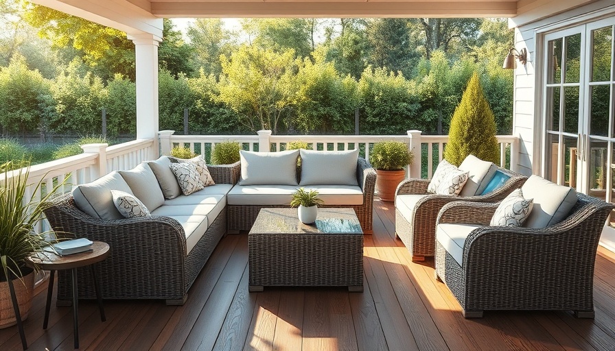 Elegant wicker patio sectional at Amazon Big Spring Sale.