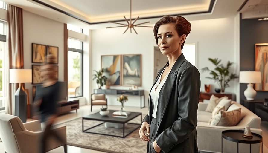 Modern interior design featuring a stylish woman becoming an interior designer