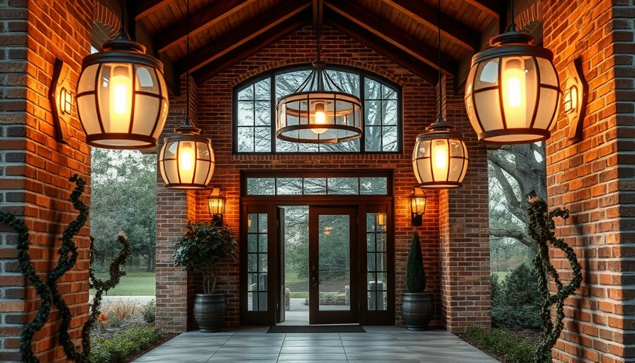 Diane Keaton luxury home listing showcasing rustic modern entrance.