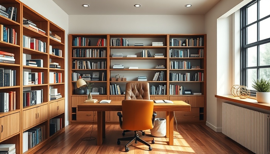 Jill MacNair home renovation showcasing modern office space.