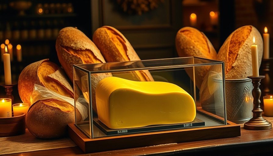 Rise of Big Butter depicted with bread and butter display.
