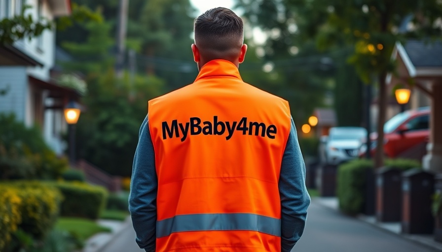 Safety vest with 'MyBaby4Me' text, addressing mortality improvement in Charlotte.