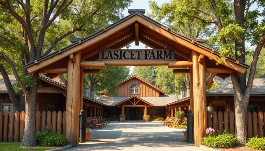 Rustic farm entrance at Schiele Museum free admission