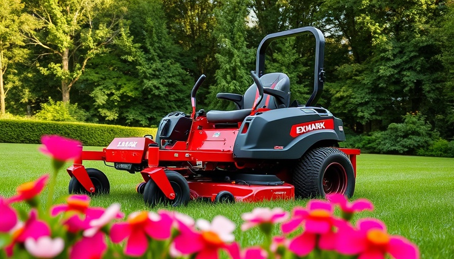 Modern Exmark Lazer Z E-Series redesign on display