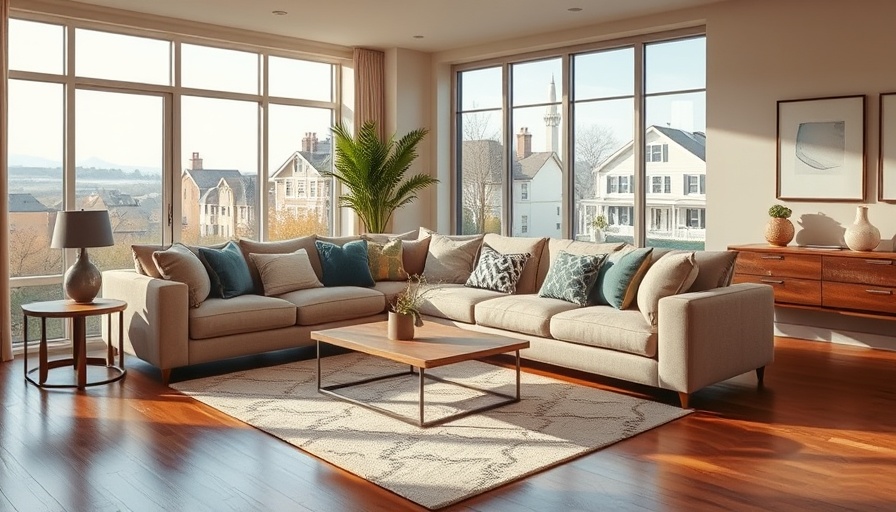 Bright Park Slope One-Bedroom Apartment living room with modern design.