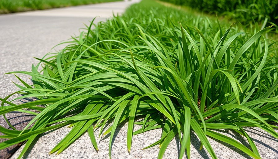 Crabgrass growing on a sidewalk, learn how to get rid of it effectively.