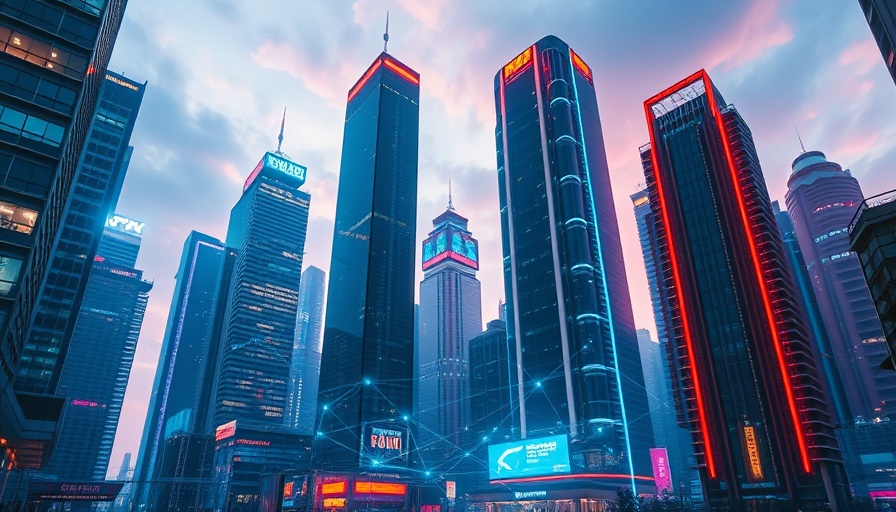Futuristic cityscape illustrating business email compromise recovery.