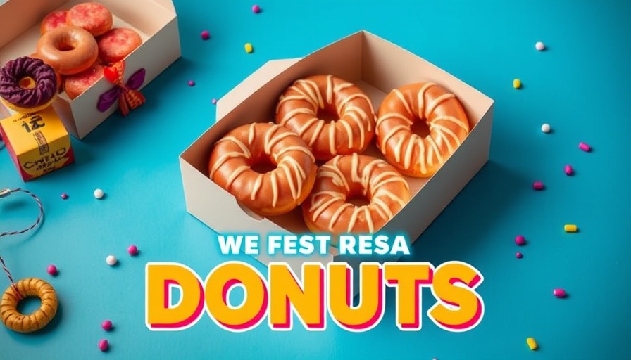 Krispy Kreme Tax Day deal promotional banner with dozen donuts.