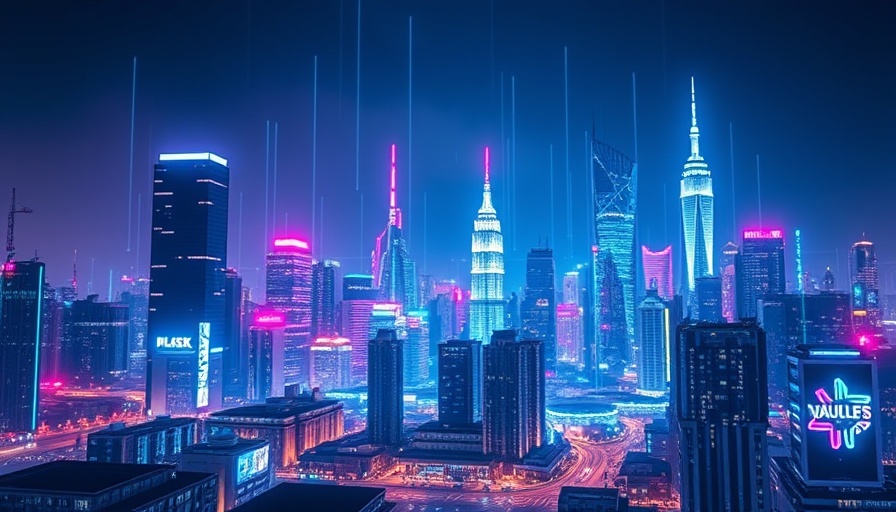 Digital skyline representing policy management for homeowners.
