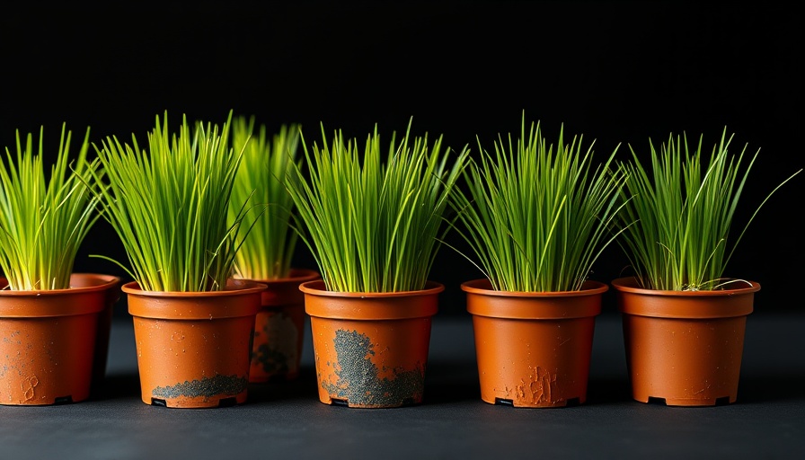 Experimental potted plants for crabgrass and goosegrass management