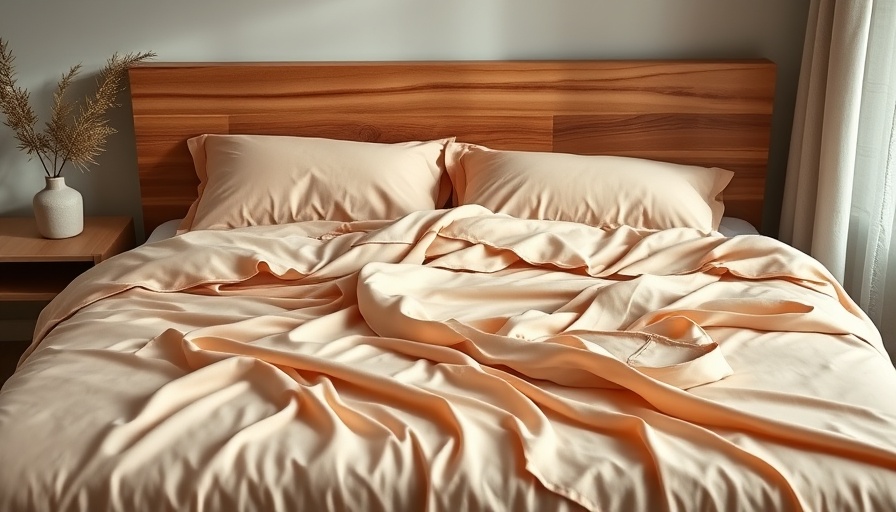 Luxurious bamboo sheets on a bed at Costco