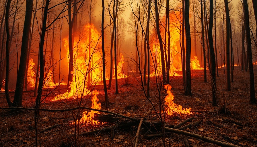 Wildfire burning in McDowell County forest prompting evacuation order.