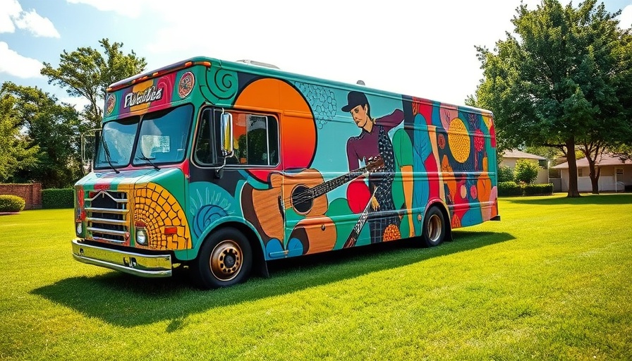 Charlotte Symphony Orchestra CSO Roadshow truck with colorful design.